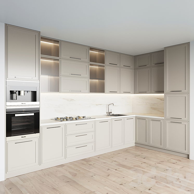 kitchen 057 3DS Max - thumbnail 1