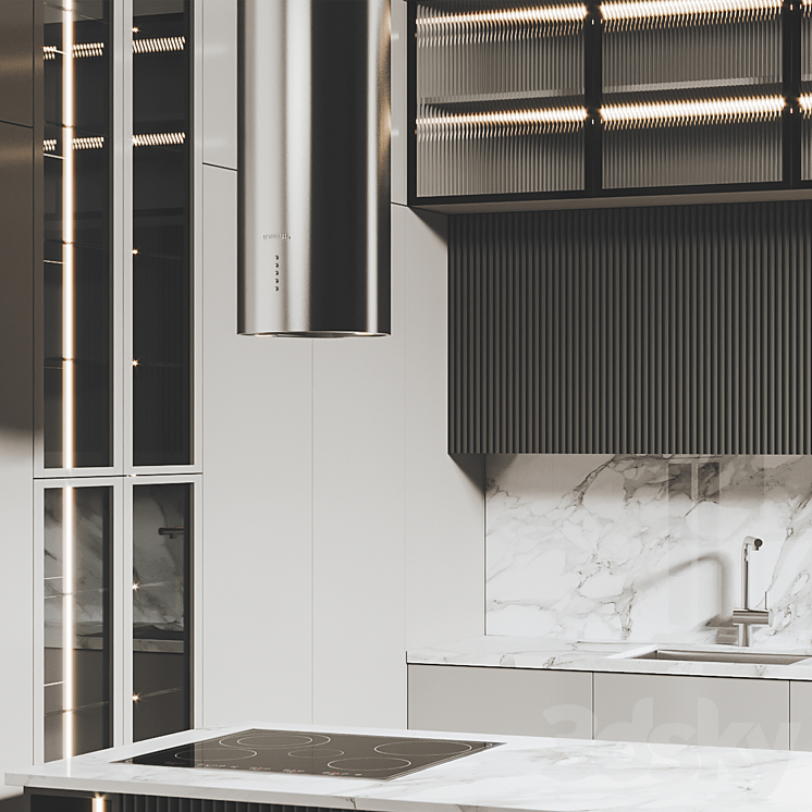 Kitchen 057 400x320x290H 3DS Max - thumbnail 2