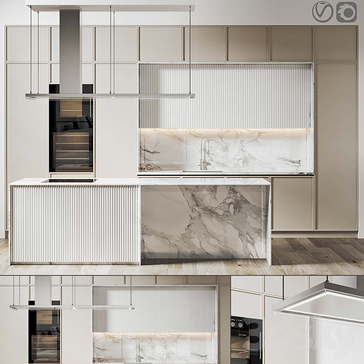 Kitchen 058 480x290H 3DS Max - thumbnail 1