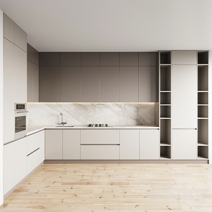 kitchen 061 3DS Max - thumbnail 1