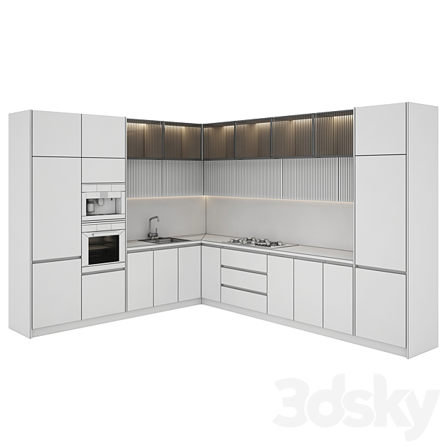 kitchen 062 3DS Max Model - thumbnail 5