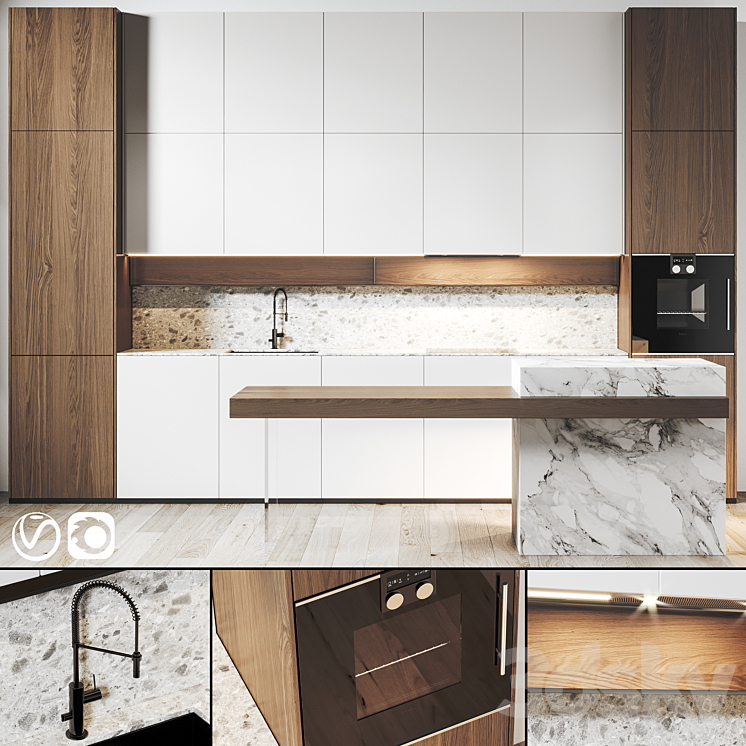 Kitchen 065 430x300H 3DS Max - thumbnail 1