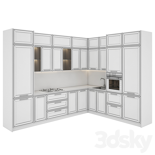 kitchen 066 3DS Max Model - thumbnail 5