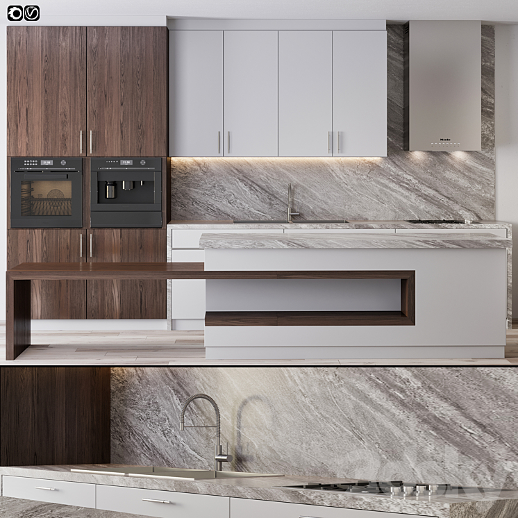 Kitchen 07 3DS Max - thumbnail 1