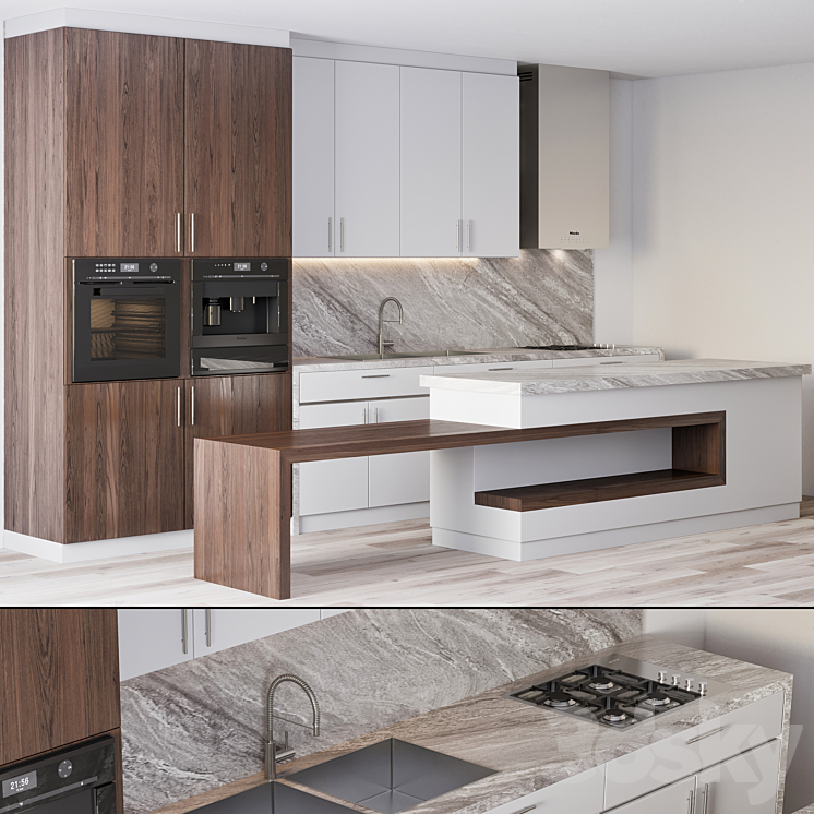 Kitchen 07 3DS Max - thumbnail 2