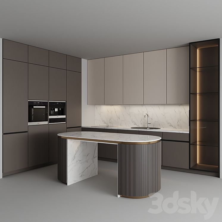 kitchen 07 3DS Max - thumbnail 2