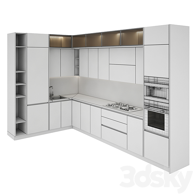 kitchen 071 3DS Max Model - thumbnail 5