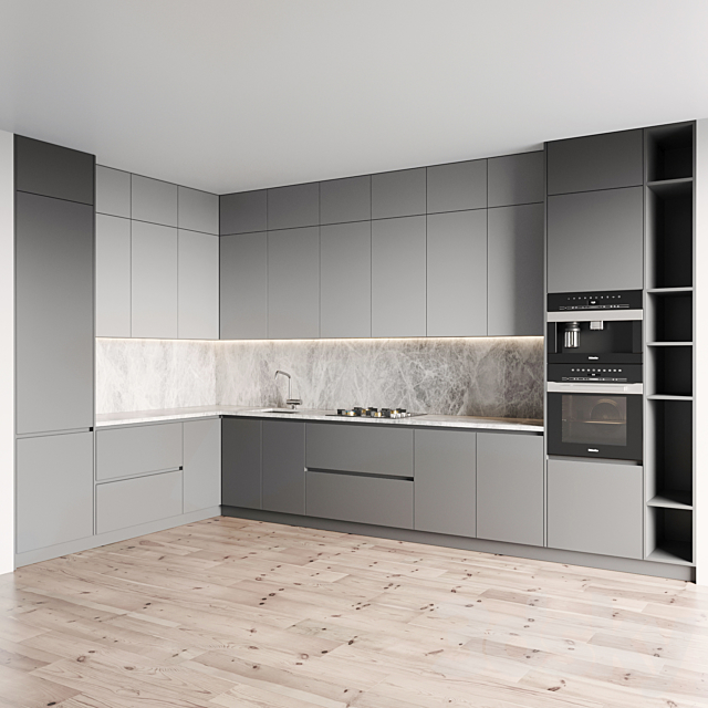 kitchen 072 3DS Max Model - thumbnail 2