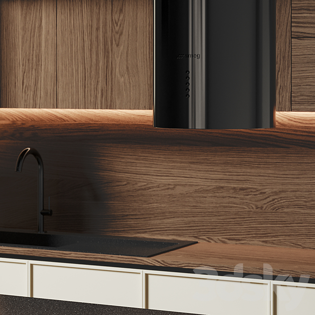 Kitchen 075 350x270H 3DS Max Model - thumbnail 3