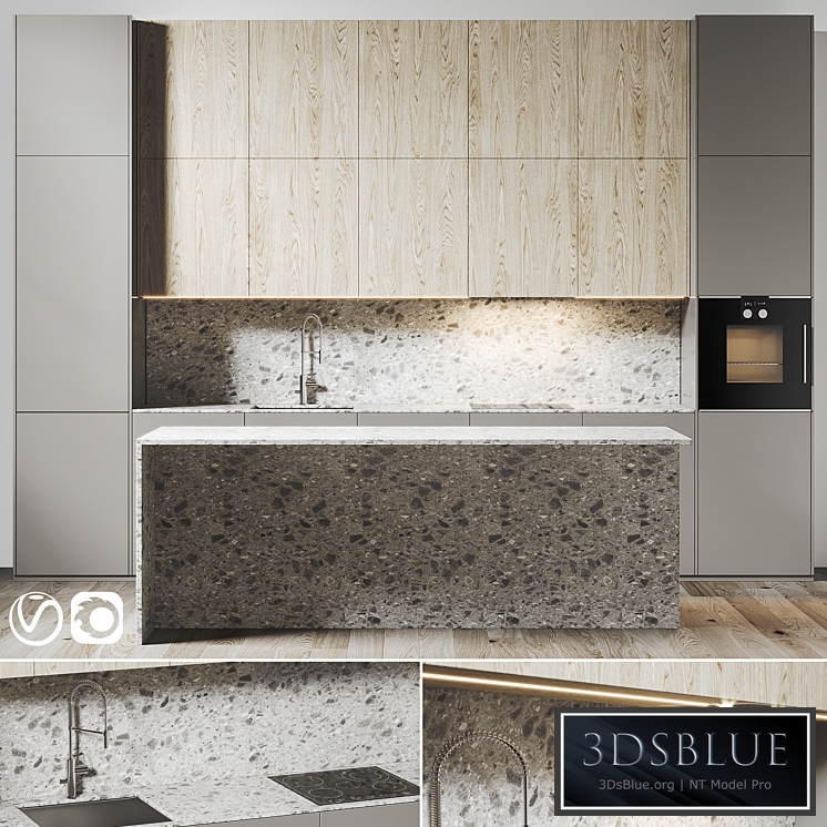 Kitchen 077 430x300H 3DS Max - thumbnail 3