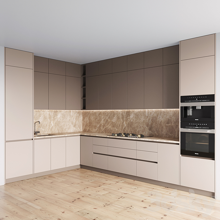 kitchen 078 3DS Max - thumbnail 1