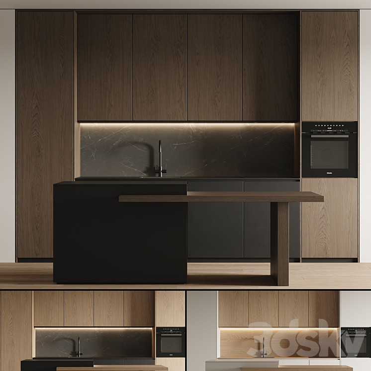 kitchen 08 3DS Max Model - thumbnail 1