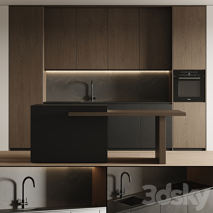 kitchen 08 3DS Max Model - thumbnail 2