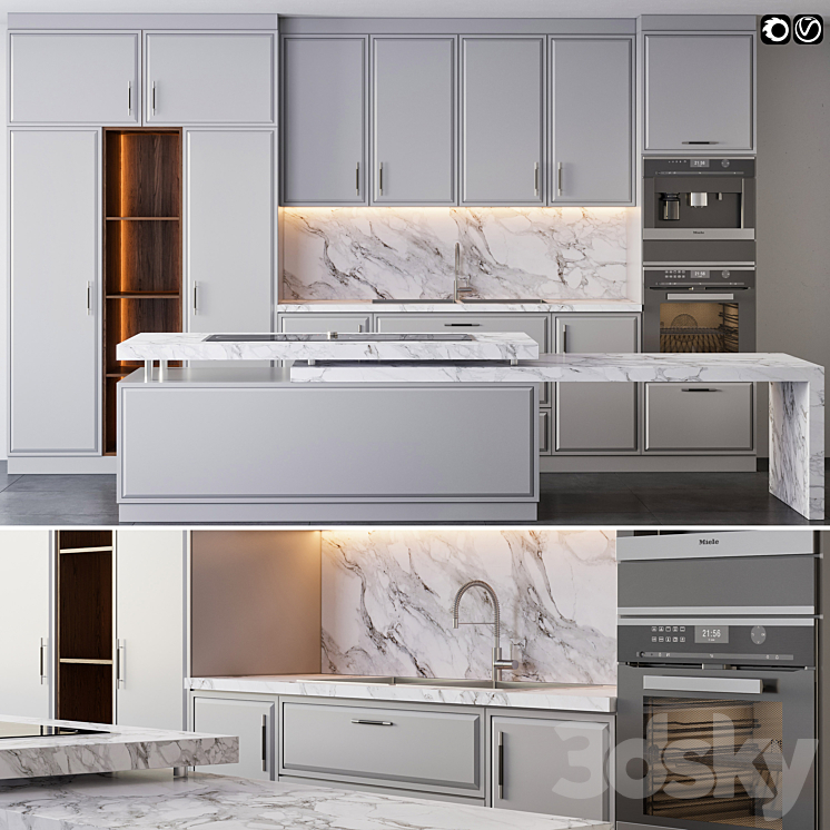 Kitchen 08 3DS Max - thumbnail 1