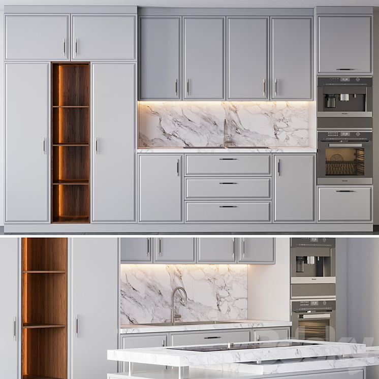 Kitchen 08 3DS Max - thumbnail 2