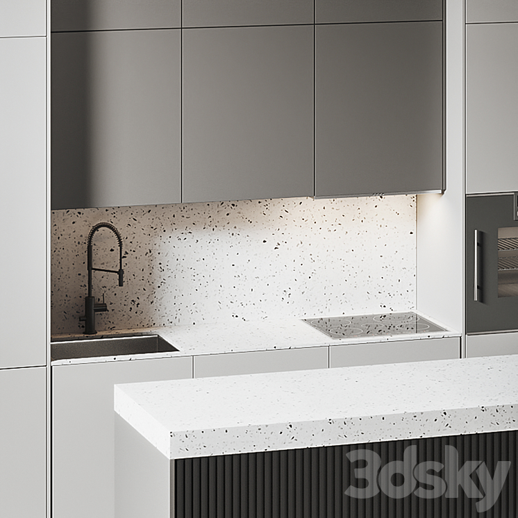 Kitchen 081 310x305H 3DS Max - thumbnail 2