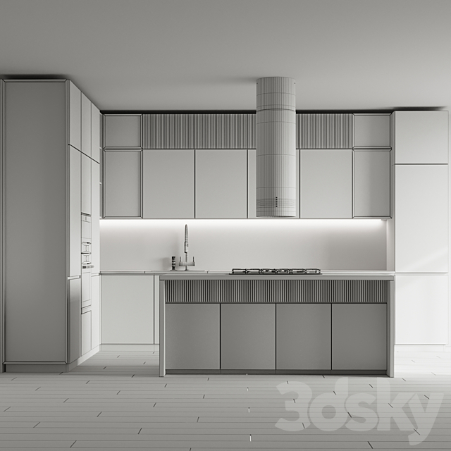 Kitchen 088 3DS Max Model - thumbnail 6