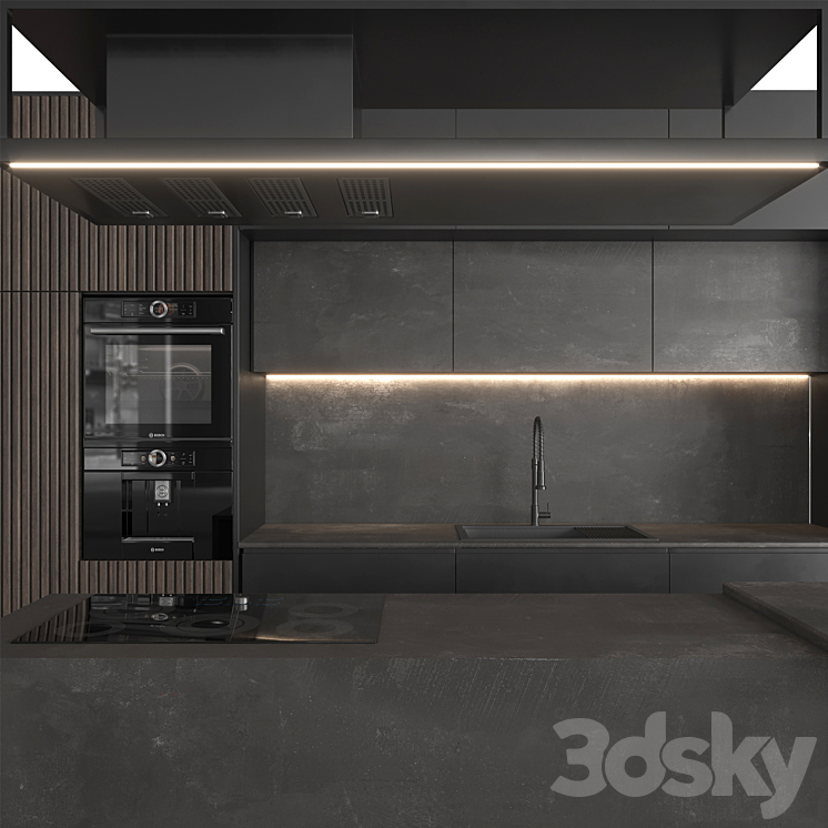 Kitchen 09 3DS Max Model - thumbnail 2