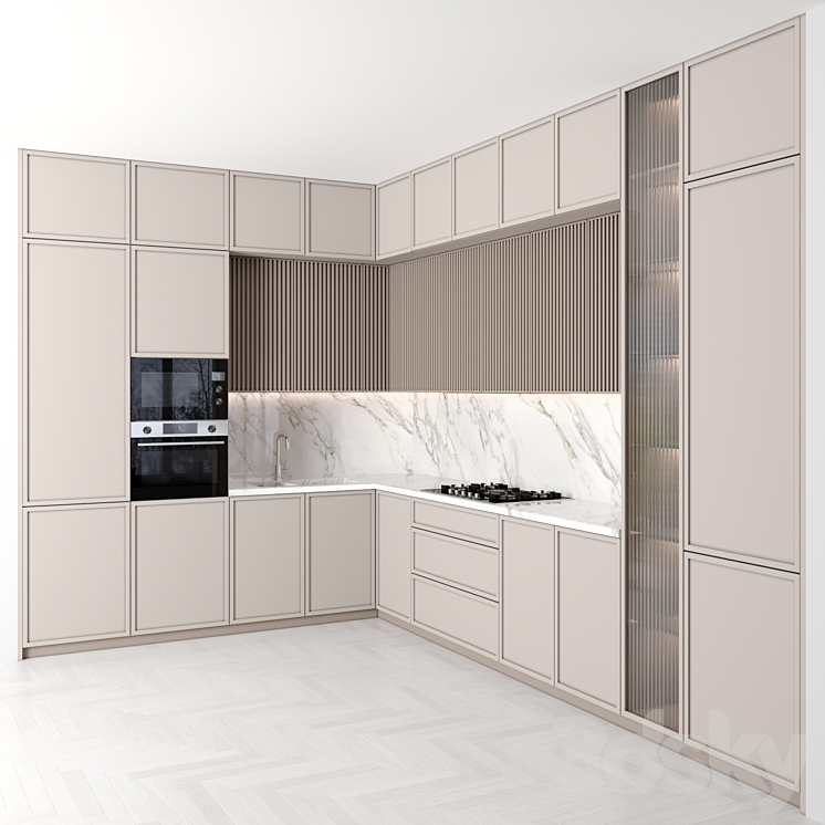 Kitchen 090 3DS Max Model - thumbnail 2