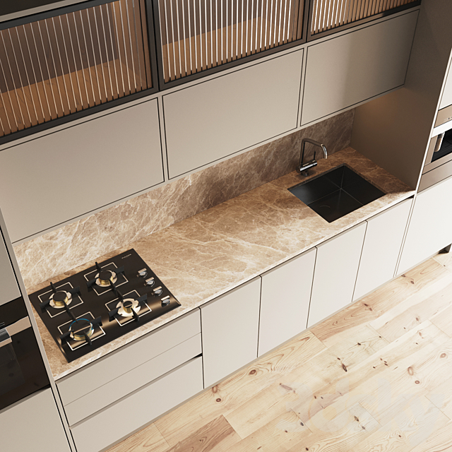 kitchen 093 3DS Max Model - thumbnail 3