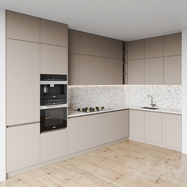 kitchen 097 3DS Max Model - thumbnail 2