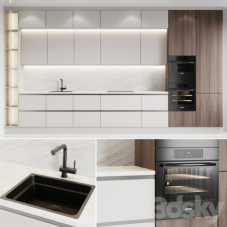 Kitchen 1 3DS Max - thumbnail 1