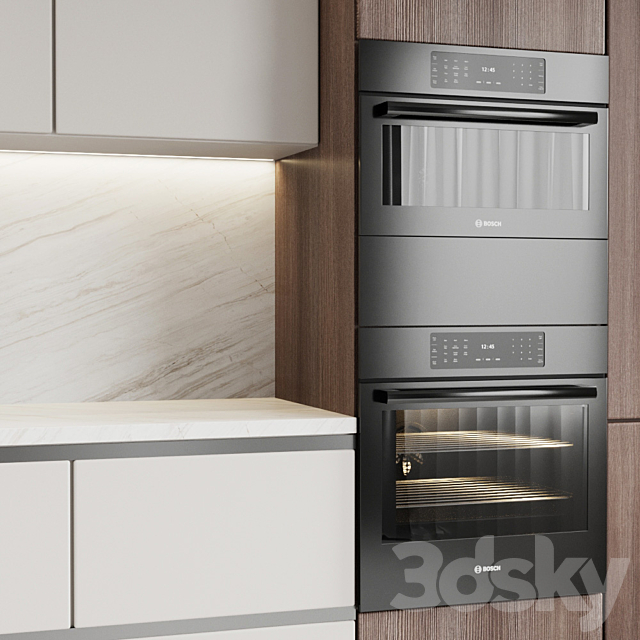 Kitchen 1 3DS Max Model - thumbnail 3