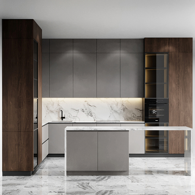 Kitchen 10 3DS Max - thumbnail 1