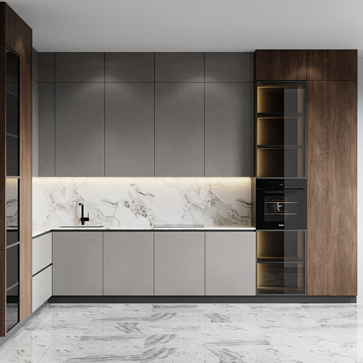 Kitchen 10 3DS Max - thumbnail 2