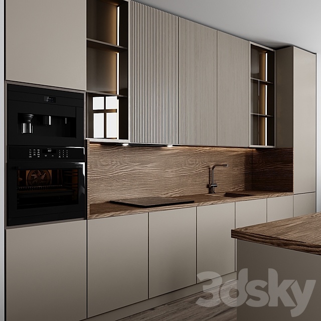 kitchen 101 3DS Max Model - thumbnail 2