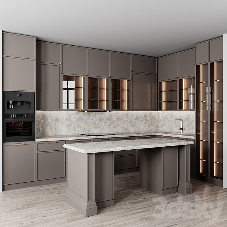 kitchen 102 3DS Max - thumbnail 1