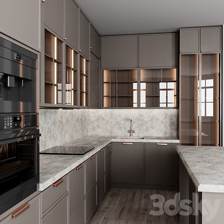 kitchen 102 3DS Max - thumbnail 2