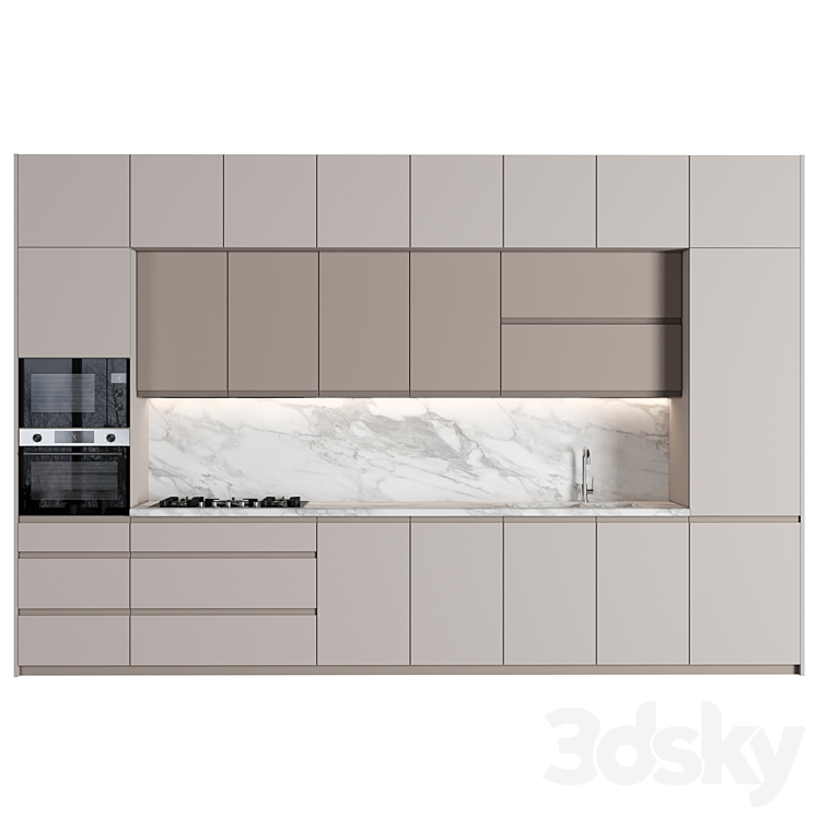 Kitchen 106 3DS Max Model - thumbnail 1