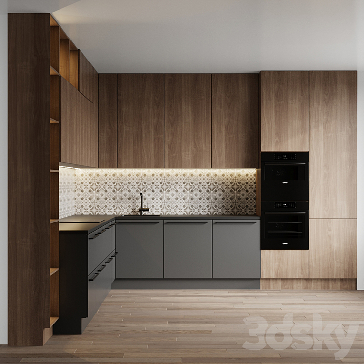 Kitchen 11 3DS Max - thumbnail 1