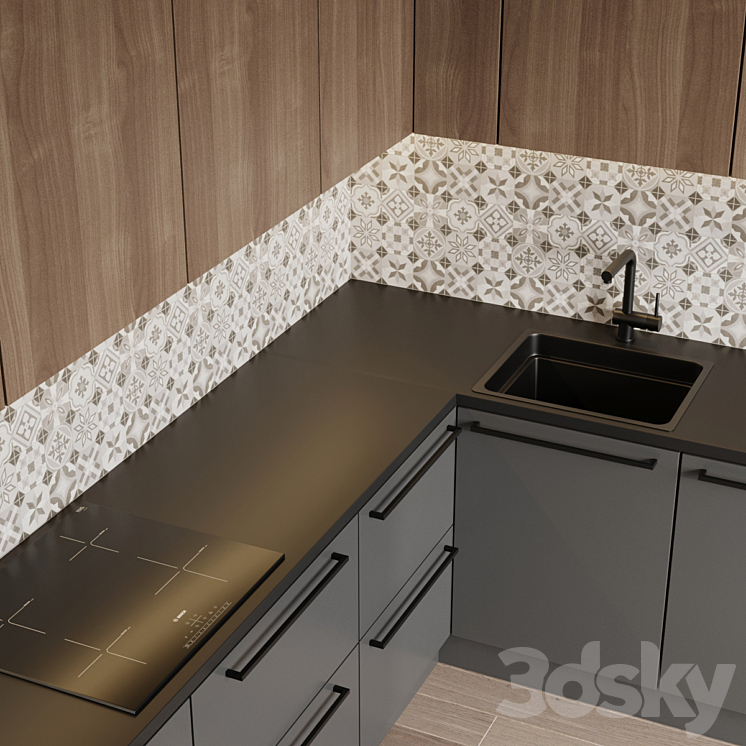 Kitchen 11 3DS Max - thumbnail 2