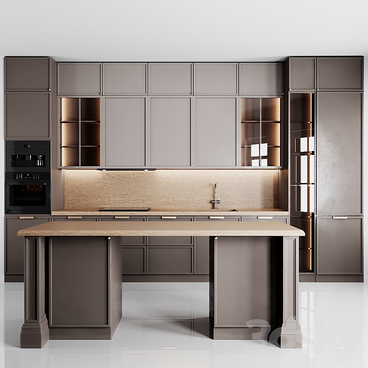 kitchen 111 3DS Max - thumbnail 1