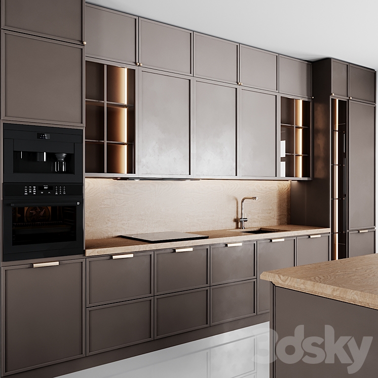 kitchen 111 3DS Max - thumbnail 2