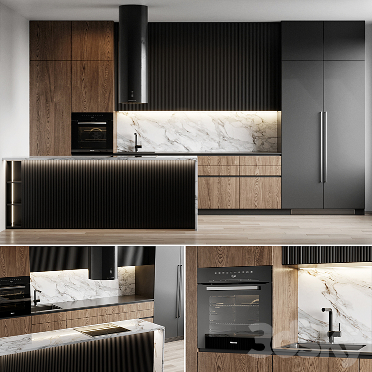 Kitchen 12 3DS Max - thumbnail 1