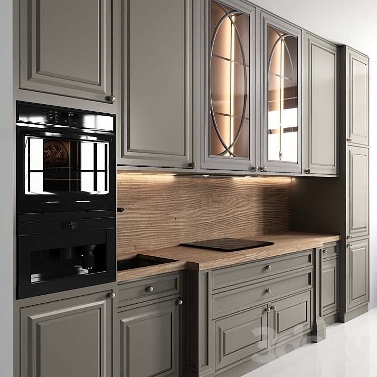 kitchen 121 3DS Max Model - thumbnail 2