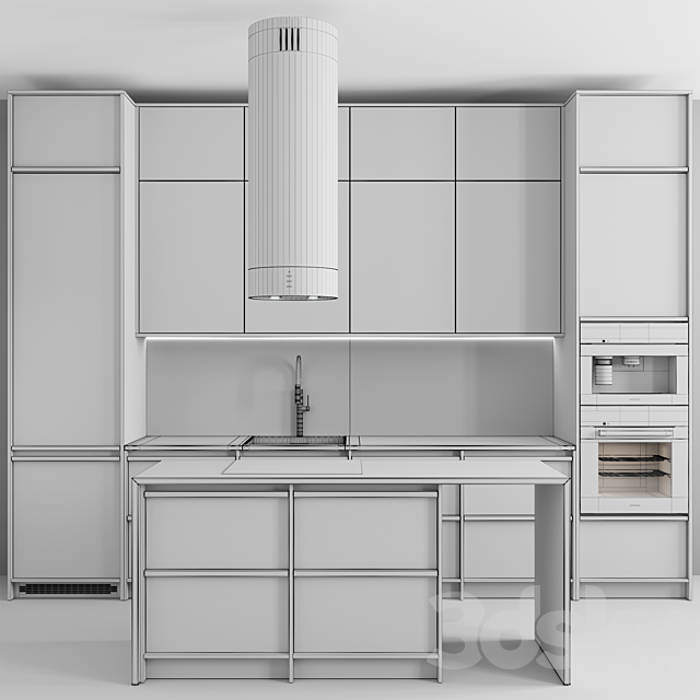 Kitchen ?121 “Wood and Sand” 3DSMax File - thumbnail 6