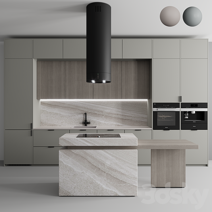 Kitchen ?123 3DS Max - thumbnail 2