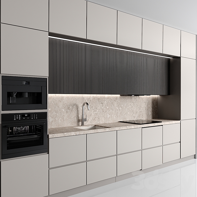 kitchen 131 3DS Max - thumbnail 2