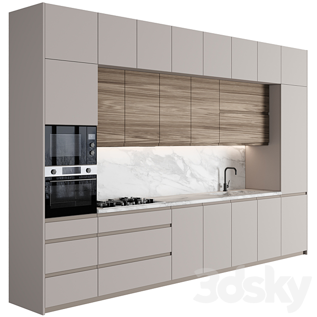 kitchen 133 3DS Max Model - thumbnail 2