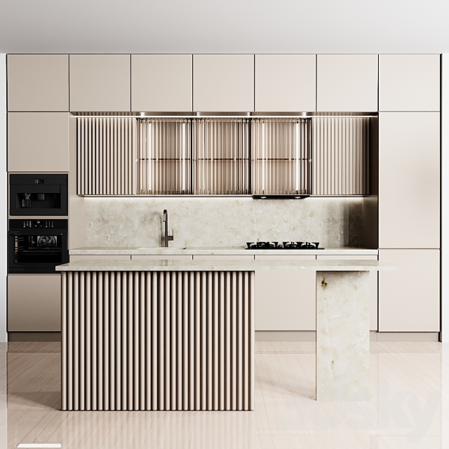 kitchen 145 3DS Max Model - thumbnail 2