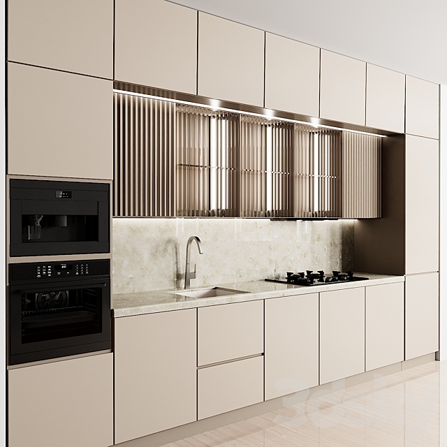 kitchen 145 3DS Max Model - thumbnail 3