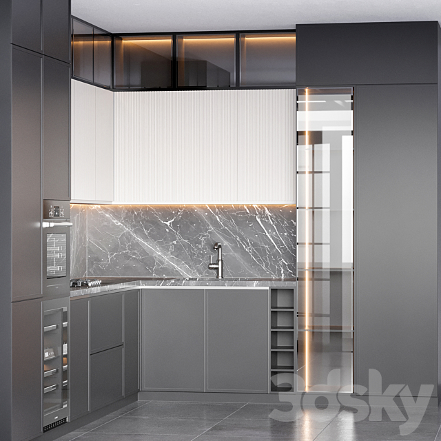 kitchen 15 3DS Max Model - thumbnail 5