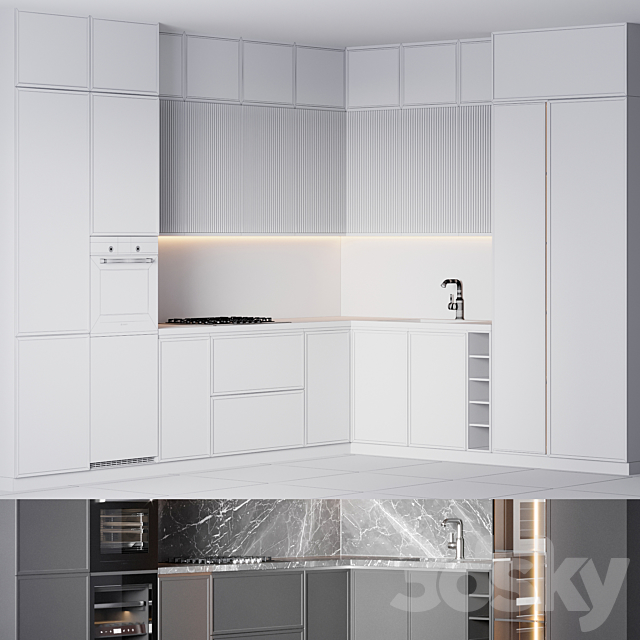 kitchen 15 3DS Max Model - thumbnail 6