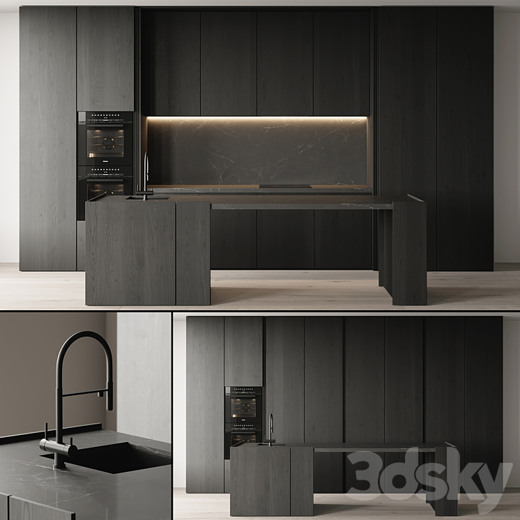 kitchen 16 3DS Max Model - thumbnail 1