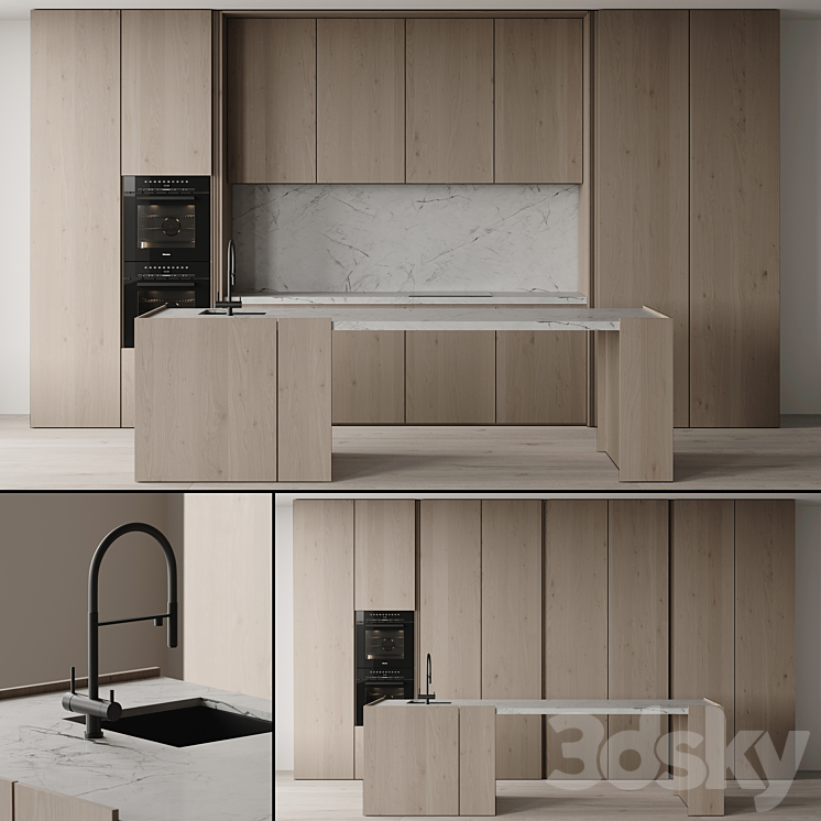 kitchen 16 3DS Max Model - thumbnail 2