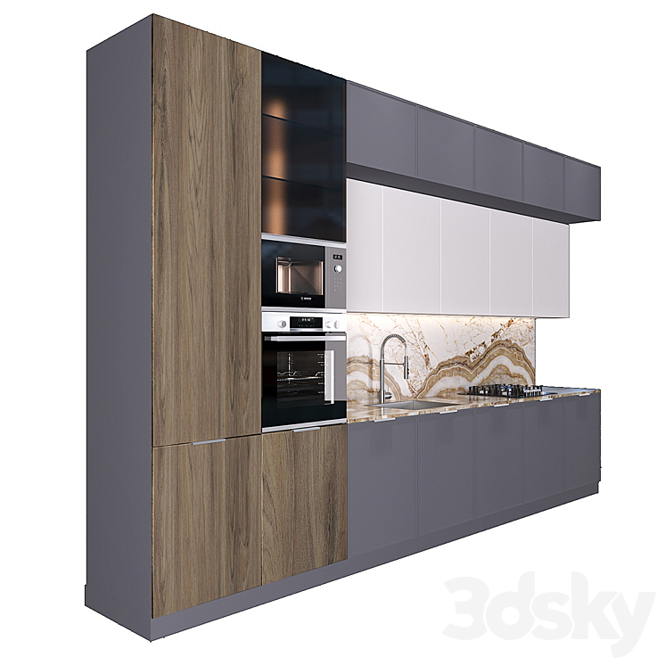 Kitchen 16 3DS Max - thumbnail 2